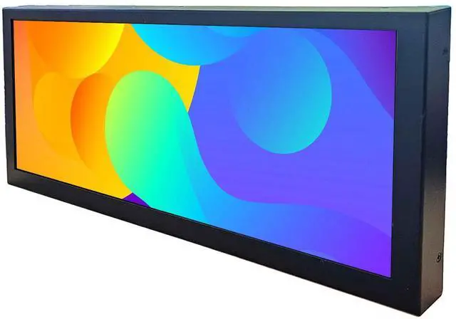 Alt view image 2 of 5 - VSDISPLAY 12.3 Inch Android11 LCD Monitor 1920x720 IPS Stretched Bar LCD Supports USB Autocopy Autoplay Video Output Secondary Display