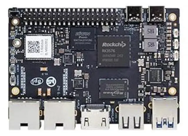 Alt view image 5 of 5 - Banana Pi BPI-M5 Pro 8GB LPDDR4x Single Board Computer, Octa-core RK3576 CPU Mali G52 GPU 6TOPs NPU, with 2xGbE Ethernet Slot for AI IoT Enhancements, ARM PCs and Edge Computing Devices (8+64GB SET1)