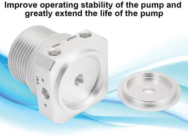 Alt view image 3 of 5 - Yoidesu Water Cooling Pump Cover, D5 Pump Top, PJ-D5QJS Aluminum Alloy Pump Top,Pump Cover for D5 Pump and 60mm Male Thread Water (Silver)