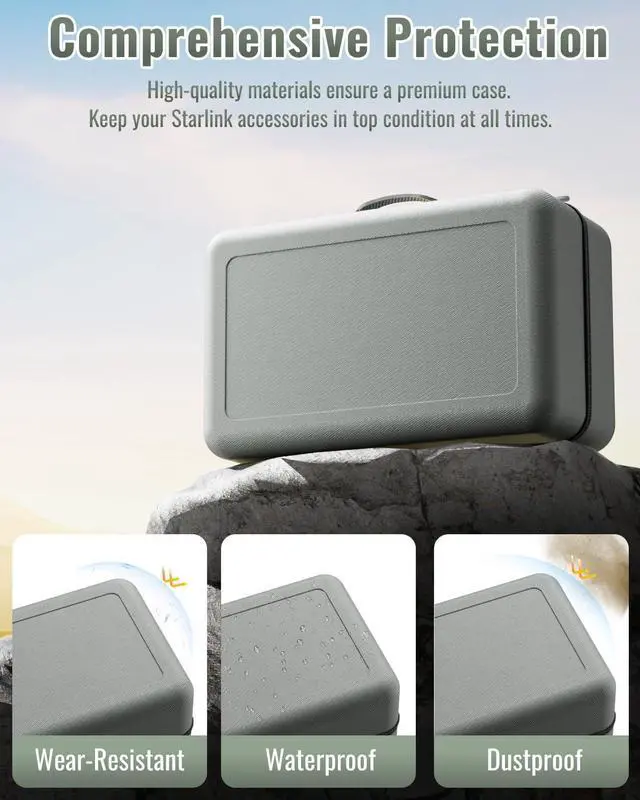 Alt view image 2 of 5 - Starlink Travel Case Compatible with Starlink Gen2,AstroniSync Starlink Travel Case Keeps All Your Starlink Kits Together and Safe,Anti-dust & Water Bag for Starlink Gen 2