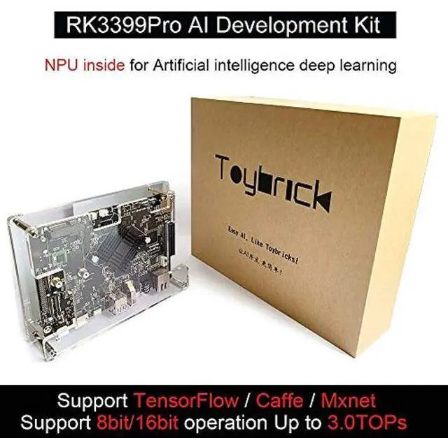 Alt view image 5 of 5 - Toybrick Rockchip RK3399Pro TB-RK3399ProD Single Board Computer Support for AI and Machine Learning with Caffe and TensorFlow,NPU Up to 3.0 TOPS