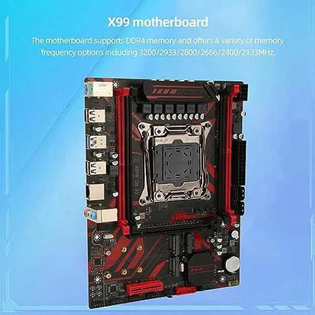 Alt view image 3 of 5 - Zunate X99 LGA 2011 V3 Motherboard with 4 DDR4 Slots, M.2 Slots, LAN Card, Multiple Expansion Slots, Supports Core i7 and E5 V3 V4 Series Processors