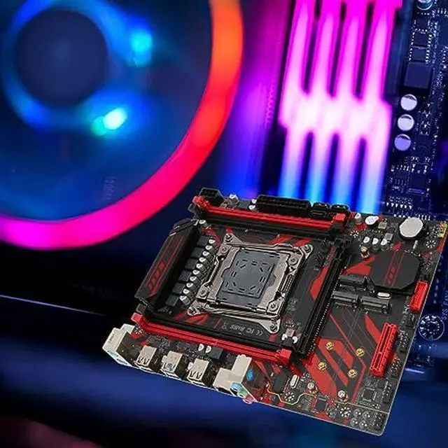 Alt view image 4 of 5 - Zunate X99 LGA 2011 V3 Motherboard with 4 DDR4 Slots, M.2 Slots, LAN Card, Multiple Expansion Slots, Supports Core i7 and E5 V3 V4 Series Processors