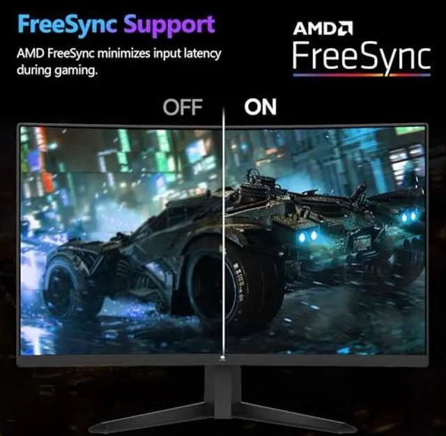 Alt view image 5 of 5 - Z-Edge 27 Inch Curved Gaming Monitor 300Hz, 1ms 16:9 FHD 1080P Frameless, UG27S Freesync Eye Care, 2Display Port, 2HDMI