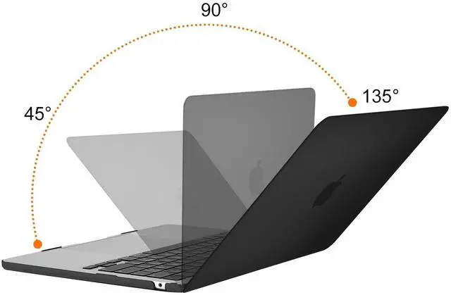 Alt view image 3 of 5 - MOSISO Compatible with MacBook Air 13 inch Case 2025-2022 M4 A3240 M3 A3113 M2 A2681, Plastic Hard Shell & Keyboard Cover&Wrist Rest Support&Mouse Pad for MacBook Air 13.6 inch Case, Black