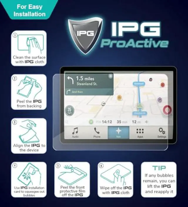 Alt view image 5 of 5 - IPG ProActive Made for Getac K120-EX 12.5" Rugged Tablet Display 9H Hardness Screen Protector Nano Ceramic Film Ultra Responsive High Clarity Anti Scratch Smudge & Shock Proof for K120-EX