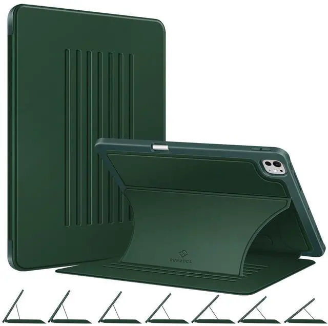 Main image of Fintie Magnetic Stand Case for iPad Pro 13-inch (M4) 2024 - Multiple Angles Shockproof Rugged Soft TPU Cover with Pencil Holder, Auto Sleep/Wake, Green