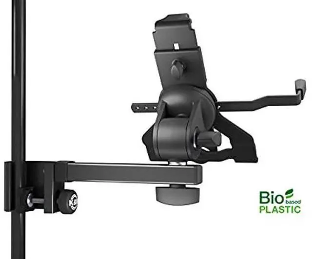 Alt view image 2 of 5 - K&M Konig & Meyer 19743 Tablet PC Holder Biobased Plastic Accessory for Microphone Stands Tilting Suitable for Common Brands