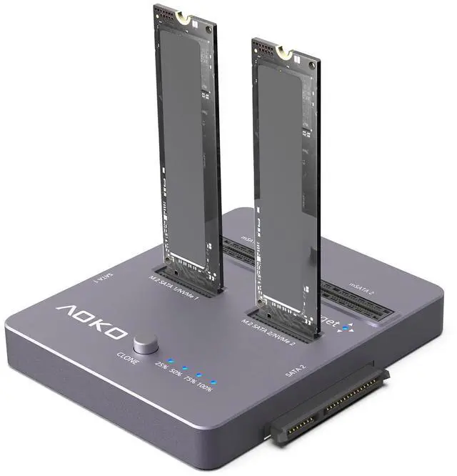 Alt view image 2 of 5 - M.2 SSD Cloner 4-in-1 Hard Drive Cloner Duplicaotr and M2 USB Adapter
