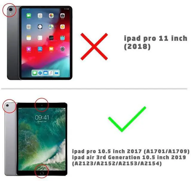 Alt view image 2 of 5 - SUPCASE Unicorn Beetle PRO Case for iPad Air 3 (2019) and iPad Pro 10.5'' (2017), Heavy Duty with Built-in Screen Protector Full-Body Rugged Protective Case(Blue)