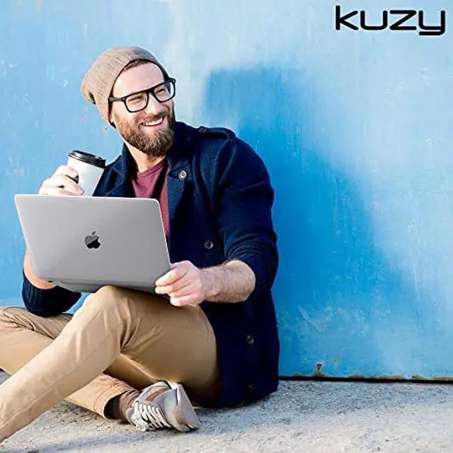 Alt view image 2 of 5 - Kuzy for MacBook Air 13 inch Case 2020 M1, 2021 2018 Models A2337 A2179 A1932 - MacBook Air 13.3 inch Case - Hard Shell Protective Cover - Slim Design Lightweight, Clear