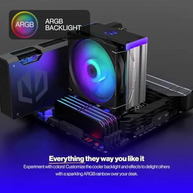 Alt view image 3 of 5 - Endorfy Fera 5 ARGB - CPU Air Cooler (EY3A007)
