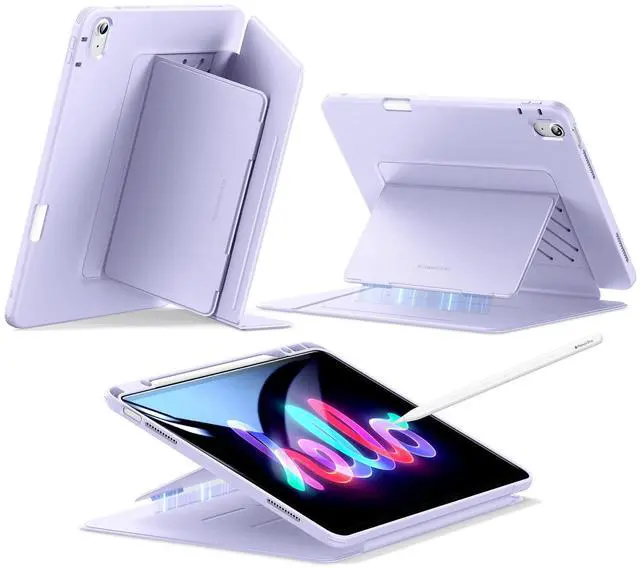 Main image of ESR for iPad Air 13 Inch Case M3/M2 (2025/2024), Vertical Stand Cover, Multi Stand Angles, Ultra-Stable Case for iPad Air 13 with Pencil Holder, Flip Series, Purple