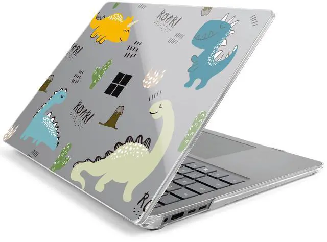 Alt view image 2 of 5 - Batianda Premium Case for 2024 Microsoft Surface Laptop 13.8" Touchscreen (7th Edition) Creative Pattern Durable Scratch-Resistant Easy Install, with Keyboard Cover & Screen Protector, Cute Dinosaur