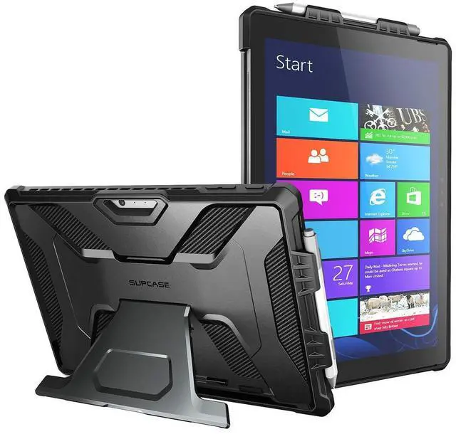 Main image of SUPCASE for Microsoft Surface Pro 7 Case with Stand (Unicorn Beetle Pro), [Pen Holder] [Military-Grade Protection] Heavy Duty Rugged Tablet Cover for Surface Pro 7/Pro 6/Pro 5/Pro 4/Pro LTE, Black