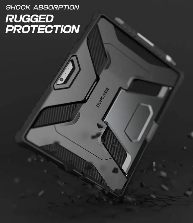 Alt view image 4 of 5 - SUPCASE for Microsoft Surface Pro 7 Case with Stand (Unicorn Beetle Pro), [Pen Holder] [Military-Grade Protection] Heavy Duty Rugged Tablet Cover for Surface Pro 7/Pro 6/Pro 5/Pro 4/Pro LTE, Black