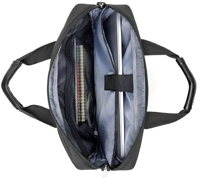 Alt view image 5 of 5 - MOSISO Laptop Bag Compatible with MacBook Air 15 M2 A2941 2023/Pro 16 2023-2019 A2780 A2485 A2141,15-15.6 inch Notebook, Polyester Work Business Thicken Multifunctional Briefcase with Belt, Black