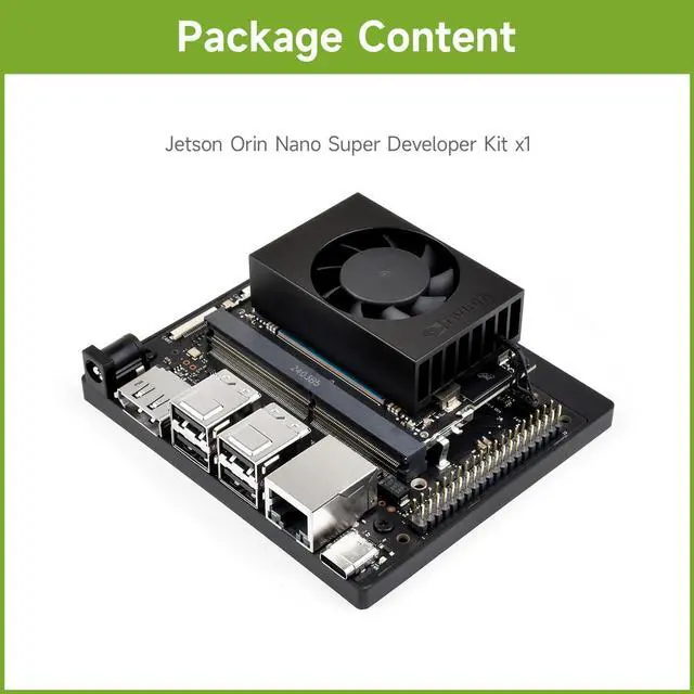 Alt view image 2 of 5 - Waveshare N-VIDIA Jetson Orin Nano Super AI Development Kit for Embedded and Edge Systems, with 8GB Memory Jetson Orin Nano Module