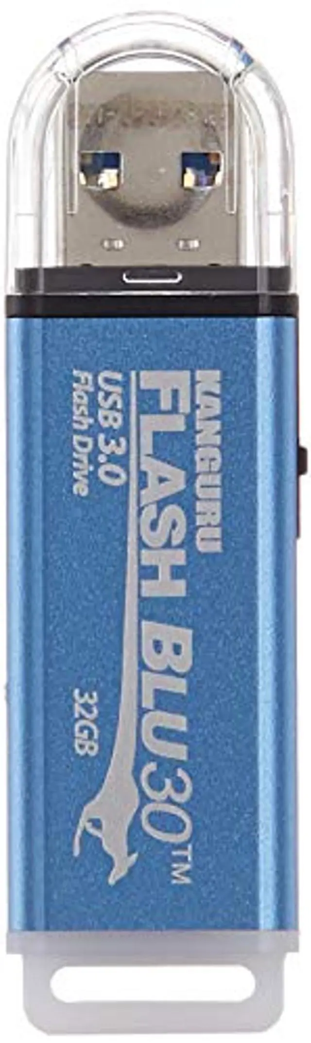 Alt view image 2 of 5 - Kanguru FlashBlu30 - 32GB USB Flash Drive - Physical Write Protection Switch - Super Fast USB 3.0