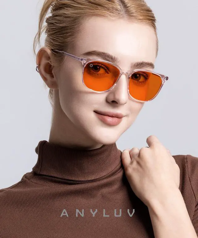 Alt view image 2 of 5 - ANYLUV Blue Light Glasses for Woman Men, Womens Blue Light Blocking Glasses Computer Glasses Anti Eyestrain & UV400