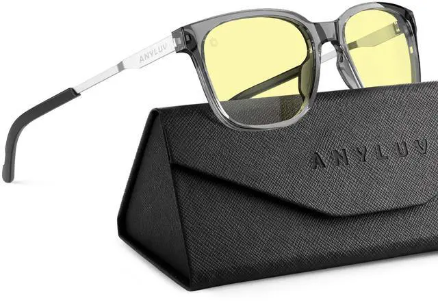 Main image of ANYLUV Blue Light Glasses for Men, Computer Gaming Glasses men, Stylish Anti Eyestrain Blue Light Blocking Glasses Men