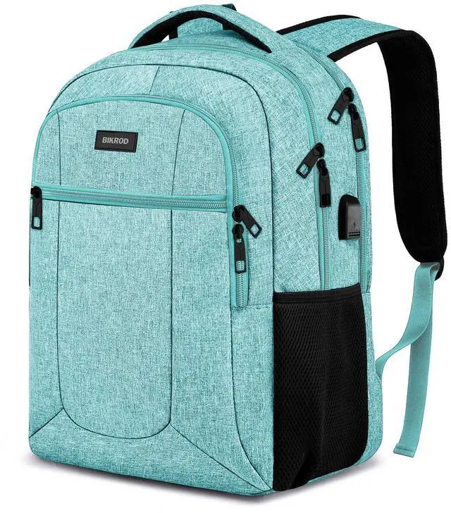 Main image of BIKROD Backpack for Girls Women, School Backpack for Teen Boys, Lightweight Casual High School Bookbag, Daily-use Travel Laptop Backpack with USB Charging Port Fits 15.6 Inch Notebook