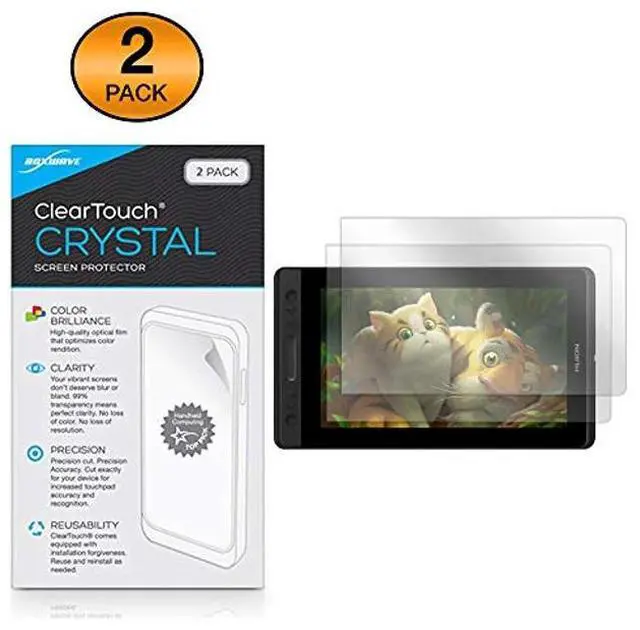 Alt view image 2 of 5 - BoxWave Screen Protector Compatible with Huion KAMVAS Pro 13 GT-133 - ClearTouch Crystal (2-Pack), HD Film Skin - Shields from Scratches for Huion KAMVAS Pro 13 GT-133