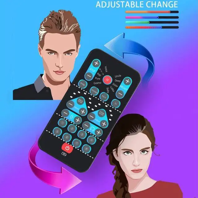 Alt view image 2 of 5 - Voice Costume, Black Voice Changer with 8 Sound Effects for Mobile Phone