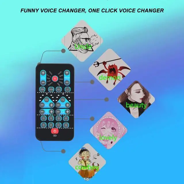 Alt view image 3 of 5 - Voice Costume, Black Voice Changer with 8 Sound Effects for Mobile Phone