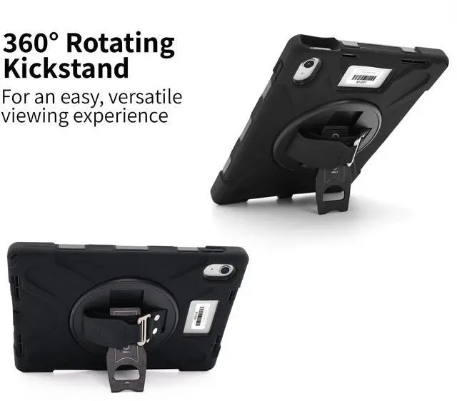 Alt view image 5 of 5 - CODi Rugged iPad Case 11" (A16)/iPad 10.9" (10th Generation) | Heavy-Duty Shockproof Protection, 360deg Coverage, Kickstand & Hand Strap