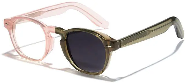 Main image of Cyxus Photochromic Glasses Both Frames and Lenses Color Changing with Blue Light Blocking UV Protection(8230i51 Pink to Green)