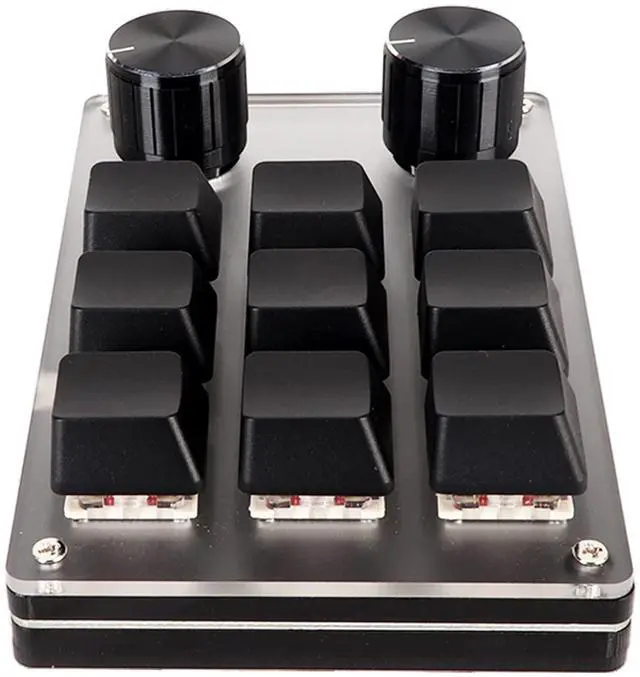 Alt view image 5 of 5 - Denash Programmable Macro Keyboard,6 Key Keypad Mechanical Programmable Gaming Keyboard,One Handed Mechanical Keyboard with 2 Custom Knob for PC