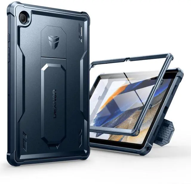 Main image of Dexnor Case for Samsung Galaxy Tab A8 10.5 Inch 2022, [Built in Screen Protector & Kickstand] Heavy Duty Shockproof Full Body Protective Cover for Galaxy Tab A8 Case-Matte Blue