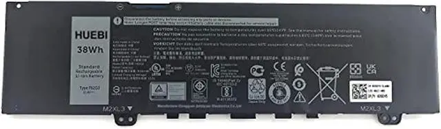 Main image of Hubei F62G0 F62GO CHA01 RPJC3 0RPJC3 39DY5 039DY5 Laptop Battery Replacement for Dell 13 7000 5370 7370 7373 7380 7386 Convertible P83G001 P83G002 P87G001 Vostro 5370 D1525S D1505G(11.4V 38Wh)