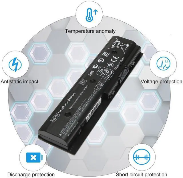 Alt view image 3 of 4 - MO06 MO09 Laptop Notebook Battery for HP Pavilion DV4-5000 DV6-7000 DV7-7000 HP 672412-001 671731-001 671567-831 671567-421 HSTNN-YB3N HSTNN-LB3N HSTNN-LB3P HSTNN-UB3N TPN-W106