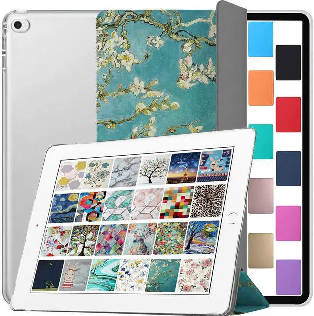 Main image of DuraSafe Cases for iPad PRO 1st Gen 2015 12.9 Inch [ 1 Gen ] ML0H2LL/A ML0G2LL/A ML0N2LL/A ML0Q2LL/A ML0R2LL/A ML0V2LL/A Printed iPad Cover with Translucent Frosted Hard Back - Blossom