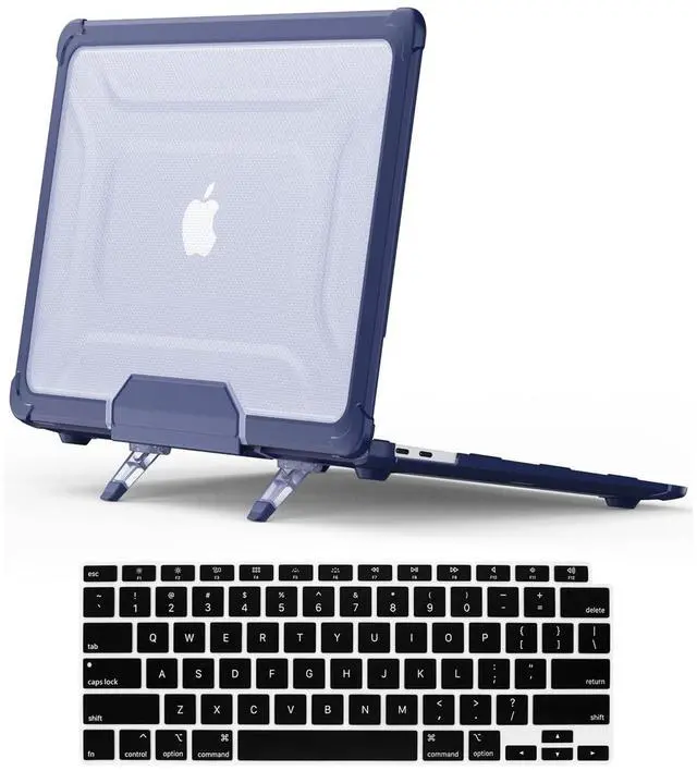 Main image of DTangLsm Compatible for MacBook Pro 14 inch Case 2024-2021 M4 M3 M2 M1 Pro/Max Chip A3112 A3185 A3401 A2918 A2992 A2779 A2442 Heavy Duty Rugged Hard Shell Case with TPU Bumper&Keyboard Cover, Blue