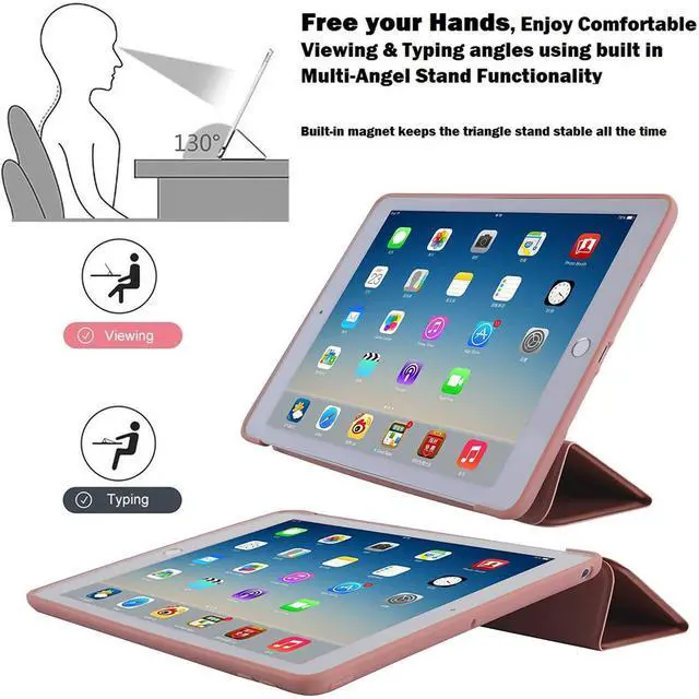 Alt view image 4 of 5 - Old Model iPad 2nd Gen 9.7" 2011 Silicone Cover A1395 A1396 A1397 MC769LL/A MC770LL/A MC954LL/A MC960LL/A MC979LL/A MC980LL/A MC989LL/A MC916LL/A MC981LL/A MC957LL/A MC755LL/A MC985LL/A Rose Gold