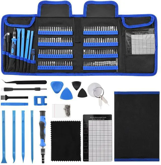 Main image of Precision Screwdriver Set, 168 Pcs Small Screwdriver Set with Ergonomic & Retractable Handle, Flexible Shaft, Strong Magnetic Design for iPhone, MacBook, Laptop, PC, Game Console