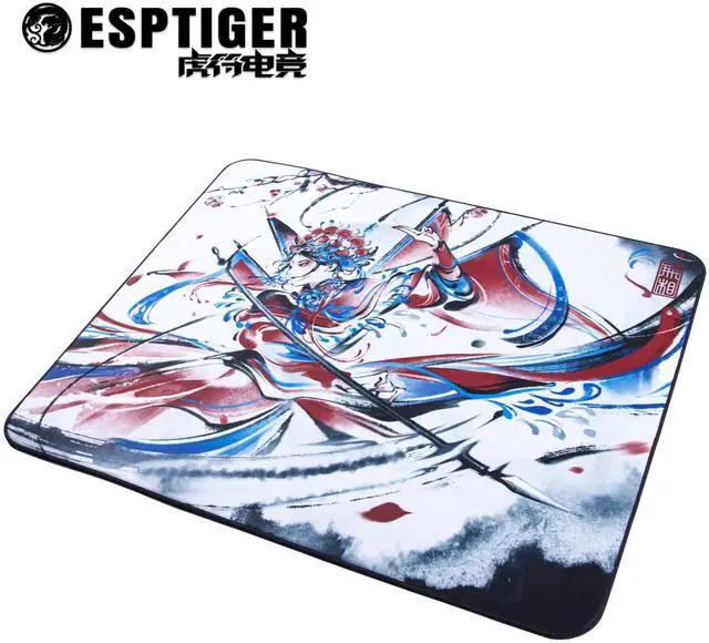 Alt view image 2 of 5 - Mouse Pads EspTiger Pioneer Series WuXiang (480 x 400 x 4mm) Standard Size Anti-Slip SlimFlex Base Premium Coated Fabric Surface with Stitches Large Gaming Mousepad - Multi-Color Design