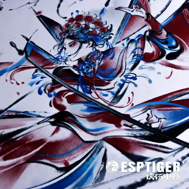 Alt view image 5 of 5 - Mouse Pads EspTiger Pioneer Series WuXiang (480 x 400 x 4mm) Standard Size Anti-Slip SlimFlex Base Premium Coated Fabric Surface with Stitches Large Gaming Mousepad - Multi-Color Design