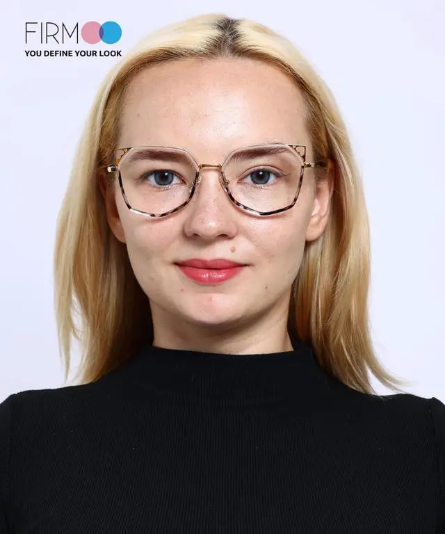 Alt view image 2 of 5 - Firmoo Women Cat Eye Blue Light Glasses, Stylish Vintage Cateye Blue Light Blocking Glasses for Computer, Game, TV, Tortoise, Gold