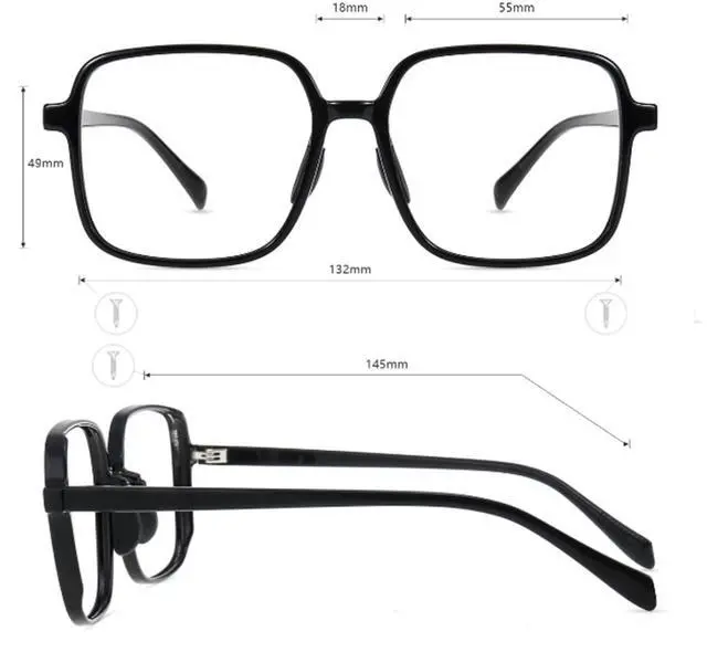 Alt view image 4 of 5 - Firmoo Blue Light Blocking Glasses - Black Square Eyeglasses Anti UV Ray Computer Gaming Glasses Blue Blockers for Women/Men