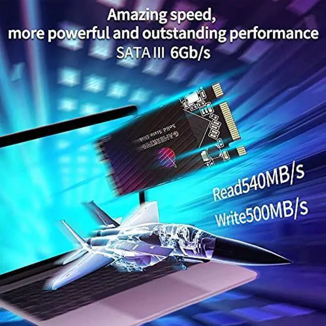 Alt view image 5 of 5 - Gamerking SSD M.2 2242 1TB NGFF Internal Solid State Drive High Performance Hard Drive for Desktop Laptop SATA III 6Gb/s M2 SSD (1TB, M.2 2242)