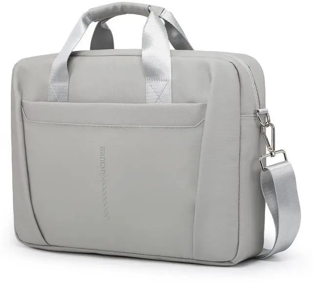 Main image of GAOCHY 13-14 Inch Granulated Shoulder Portable Laptop Bag, Compatible with MacBook Pro 14 M4/M3/M2/M1, ASUS Chromebook Flip CX1, HP 14" Laptop, Crossbody Laptop Bag, Silk Grey