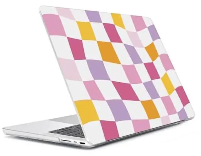 Alt view image 3 of 5 - HOHAIYOO Compatible with MacBook Pro 16 inch Case 2024 2023 2022 2021 Release M4 A3186 A3403 M3 A2991 M2 A2780 M1 A2485, Hard Case Shell+Keyboard Cover+Screen Protector+Webcam Cover, Lattice