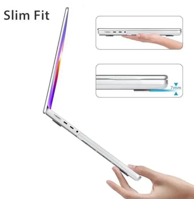 Alt view image 4 of 5 - HOHAIYOO Compatible with MacBook Pro 16 inch Case 2024 2023 2022 2021 Release M4 A3186 A3403 M3 A2991 M2 A2780 M1 A2485, Hard Case Shell+Keyboard Cover+Screen Protector+Webcam Cover, Lattice