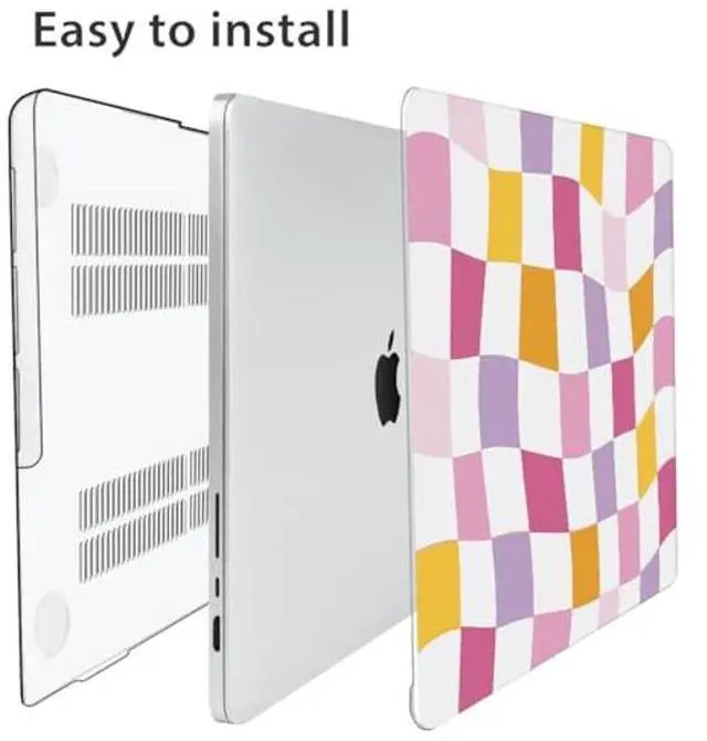 Alt view image 5 of 5 - HOHAIYOO Compatible with MacBook Pro 16 inch Case 2024 2023 2022 2021 Release M4 A3186 A3403 M3 A2991 M2 A2780 M1 A2485, Hard Case Shell+Keyboard Cover+Screen Protector+Webcam Cover, Lattice