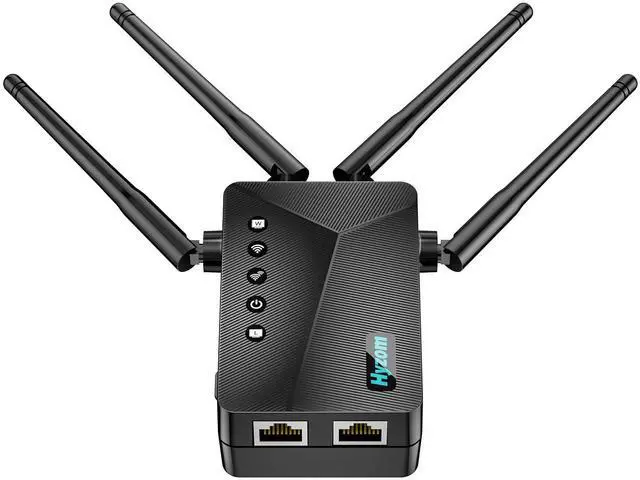 Main image of WiFi Extender Signal Booster for Whole Home & Backyard - 10K Sq.Ft Coverage w/4 Antennas | 90% Faster Internet Booster w/Ethernet Port, Easy Setup Wireless Repeater Works with Any Router | Long Range