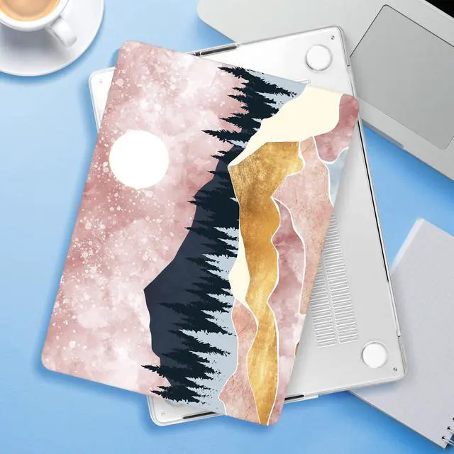 Alt view image 3 of 5 - ICEKEE for M4 MacBook Pro 14 inch Case 2024(A3112 A3401 A3185) 2023(M3 A2918 A2992 M2 A2779) 2021(M1 A2442 ) Pro/Max, Plastic Hard Shell Cover for Mac Pro 14", Landscape P373